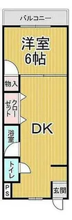 シャトルヨネ【4階】の間取り