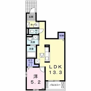 ビバーチェ 中割【1階】の間取り