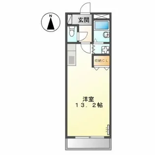 ヴィサージュ東森岡【1階】の間取り