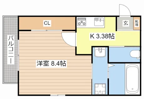 KENT HOUSE three【203号室】の間取り
