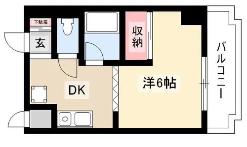 プラゼール【5階】の間取り