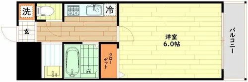 プレミアム新福島【5階】の間取り