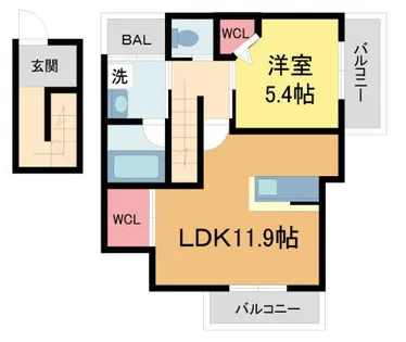 Hebel Maison ITM【301号室】の間取り