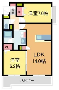 シャーメゾン夙川West【307号室】の間取り