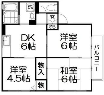 プレジールⅢ【2階】の間取り