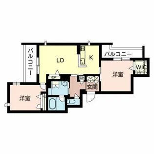 Shamaison Blanche 岡本【303号室】の間取り