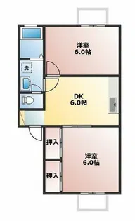 メゾン久遠Ⅱ【1階】の間取り
