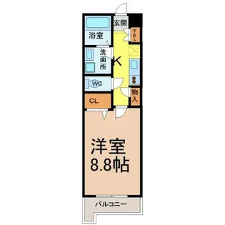 WillDo太閤通(ウィルドゥタイコウドオリ)【14階】の間取り