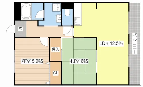 Poco a Poco【202号室】の間取り