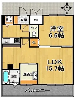 ラ・ウェゾン上沢欧風館【10階】の間取り