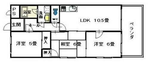 ル・シェンテ【2階】の間取り