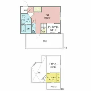 RadIAnce守山【102号室】の間取り