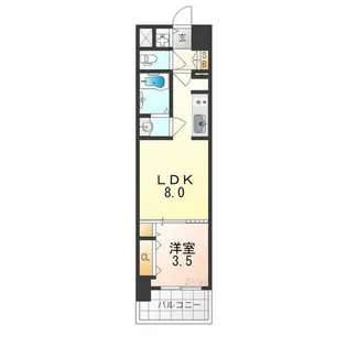 リアライズ南巽【5階】の間取り