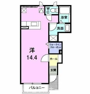 サンフラワーA【1階】の間取り