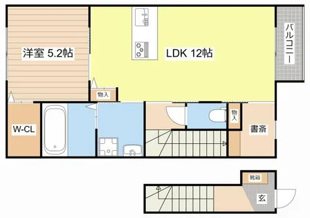 ラフィネ西今【203号室】の間取り