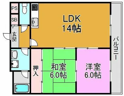 アルブル【4階】の間取り