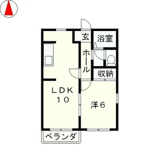 プロパティカオル2【1階】の間取り