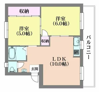 ジョイフル鈴蘭台【4階】の間取り
