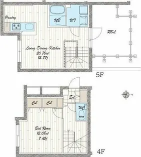 quador noie 池下【4階】の間取り