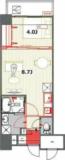 TQレジデンス名古屋錦(旧CASSIA錦本町通)【4階】の間取り