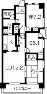 グランドール泉【402号室】の間取り