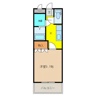 サンパレス大口【1階】の間取り