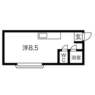 ハイデンスMM八軒【2階】の間取り
