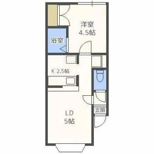 フィオーレ新琴似【203号室】の間取り