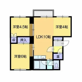 LEE SPACE東札幌2条【3階】の間取り