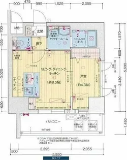 プレサンス名古屋ルーカス【10階】の間取り
