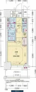 プレサンス名古屋ルーカス【3階】の間取り