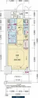 プレサンス名古屋ルーカス【3階】の間取り
