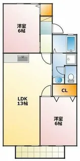 アルテスタ牟呂【2階】の間取り