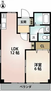 メゾン西町【104号室】の間取り