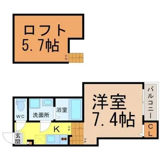 PrimeMaisonS(プライムメゾンエス)【2階】の間取り