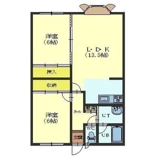 グリーンセゾンA棟【203号室】の間取り