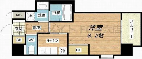 FRONT FIELD Tennoji【10階】の間取り