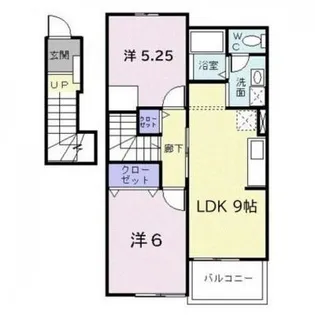 ヴィラ柏木【2階】の間取り