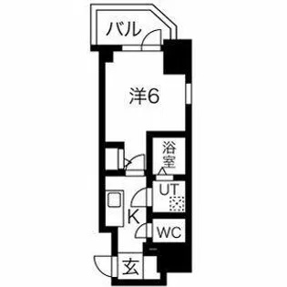 エスリード ザ・グラン天六【9階】の間取り