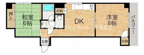 カサエルドラード壱番館【2階】の間取り
