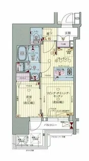 プレサンス北浜オリジン【6階】の間取り