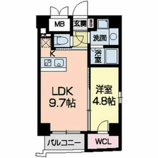 セレニテ甲子園【7階】の間取り