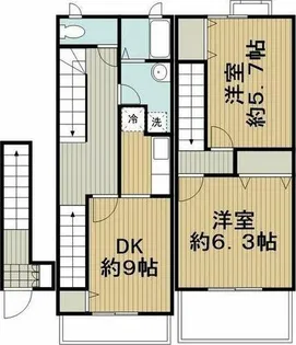 クレスト羽黒【201号室】の間取り