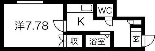 プラザイン元町【4階】の間取り