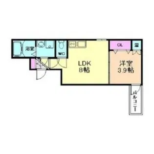 サンシエ南巽【1階】の間取り