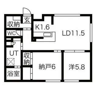 ディア麻生【102号室】の間取り
