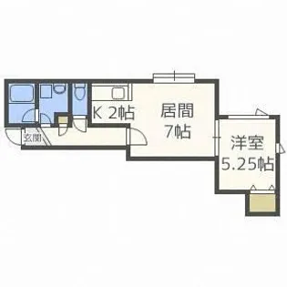 ラ・プリマヴェーラ弐番館【101号室】の間取り