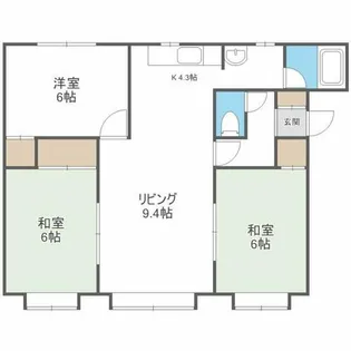 ナカオコーポ16【201号室】の間取り