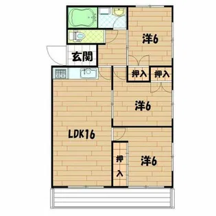 ドミール光ヶ丘【2階】の間取り