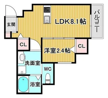 リアコート豊中Ⅲ【2階】の間取り